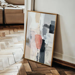 Abstract 1796 Canvas Art 60 x 40 cm / Black