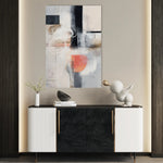 Abstract 1797 Canvas Art 60 x 40 cm / Black