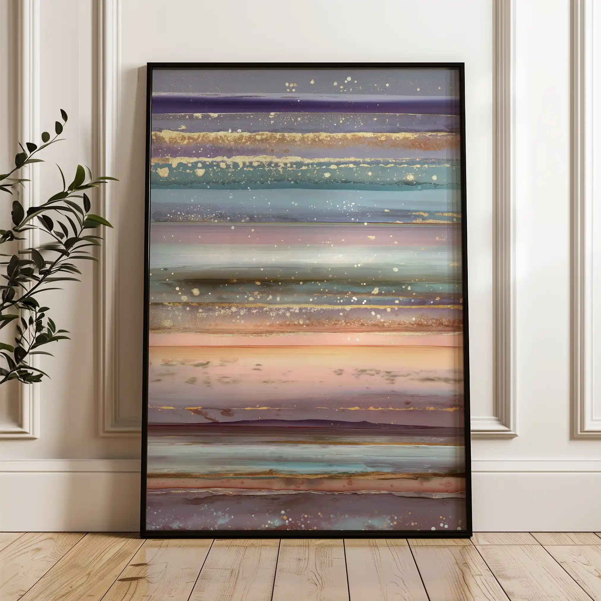 Abstract 1798 Canvas Art 60 x 40 cm / Black