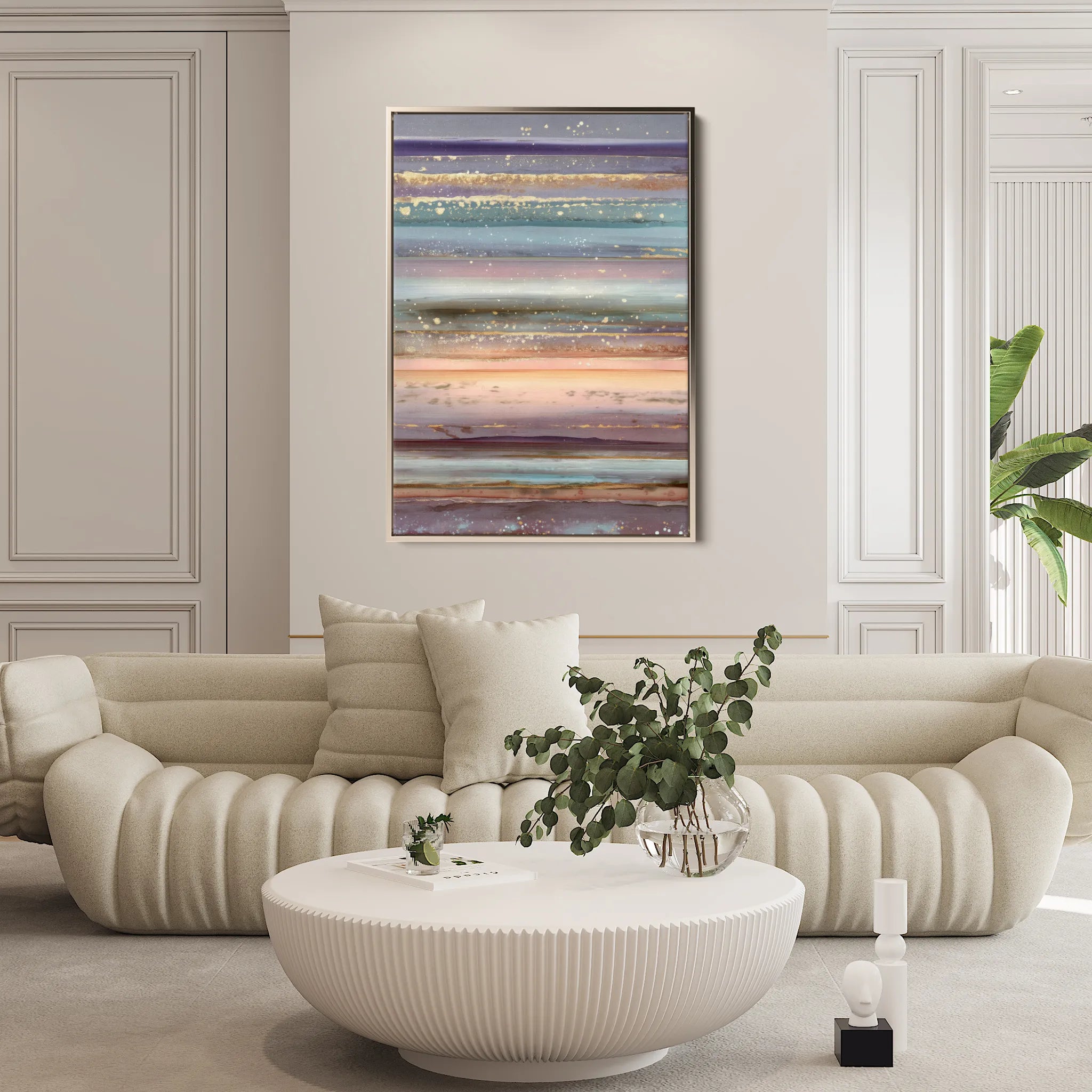 Abstract 1798 Canvas Art 60 x 40 cm / Black