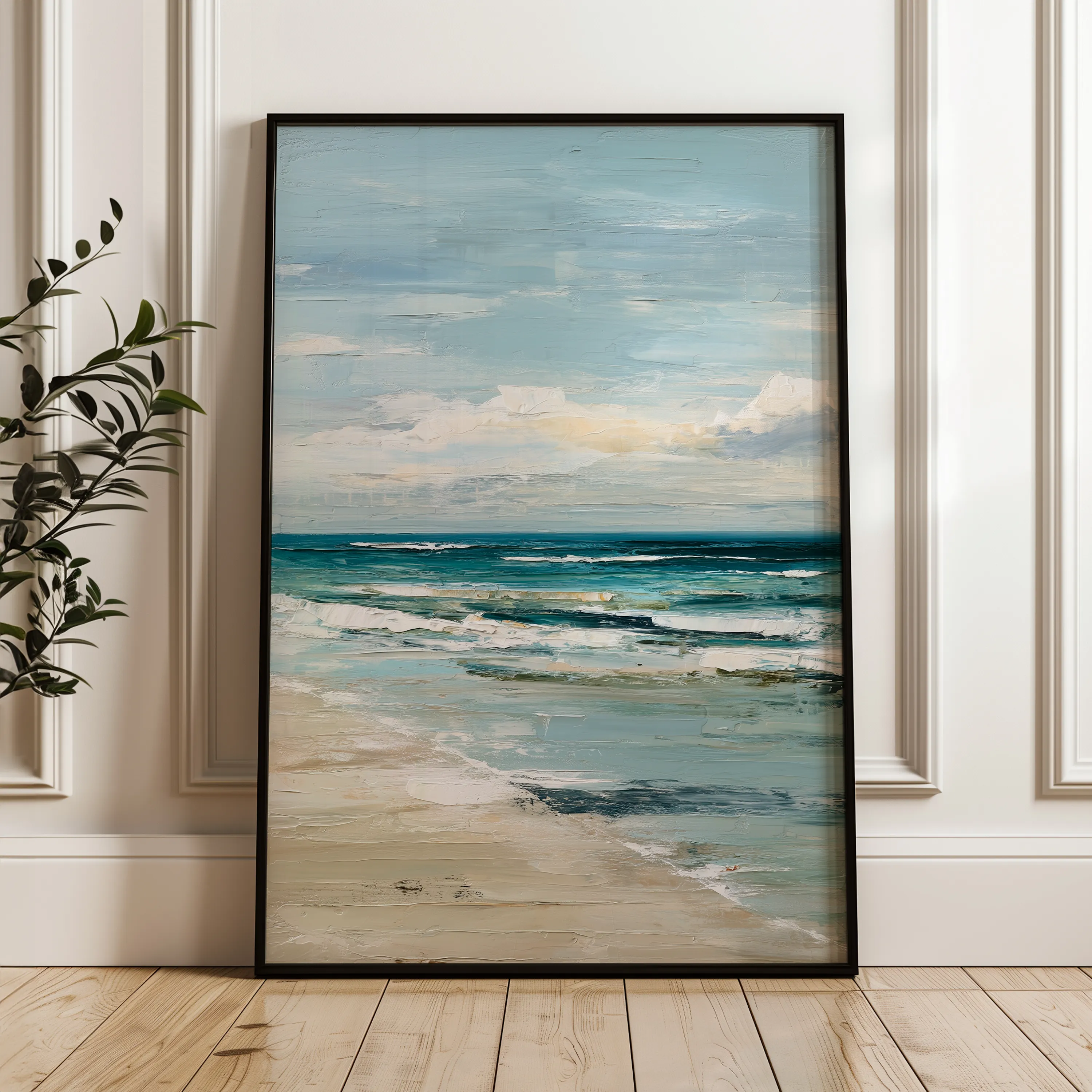 Abstract 1799 Canvas Art 60 x 40 cm / Black