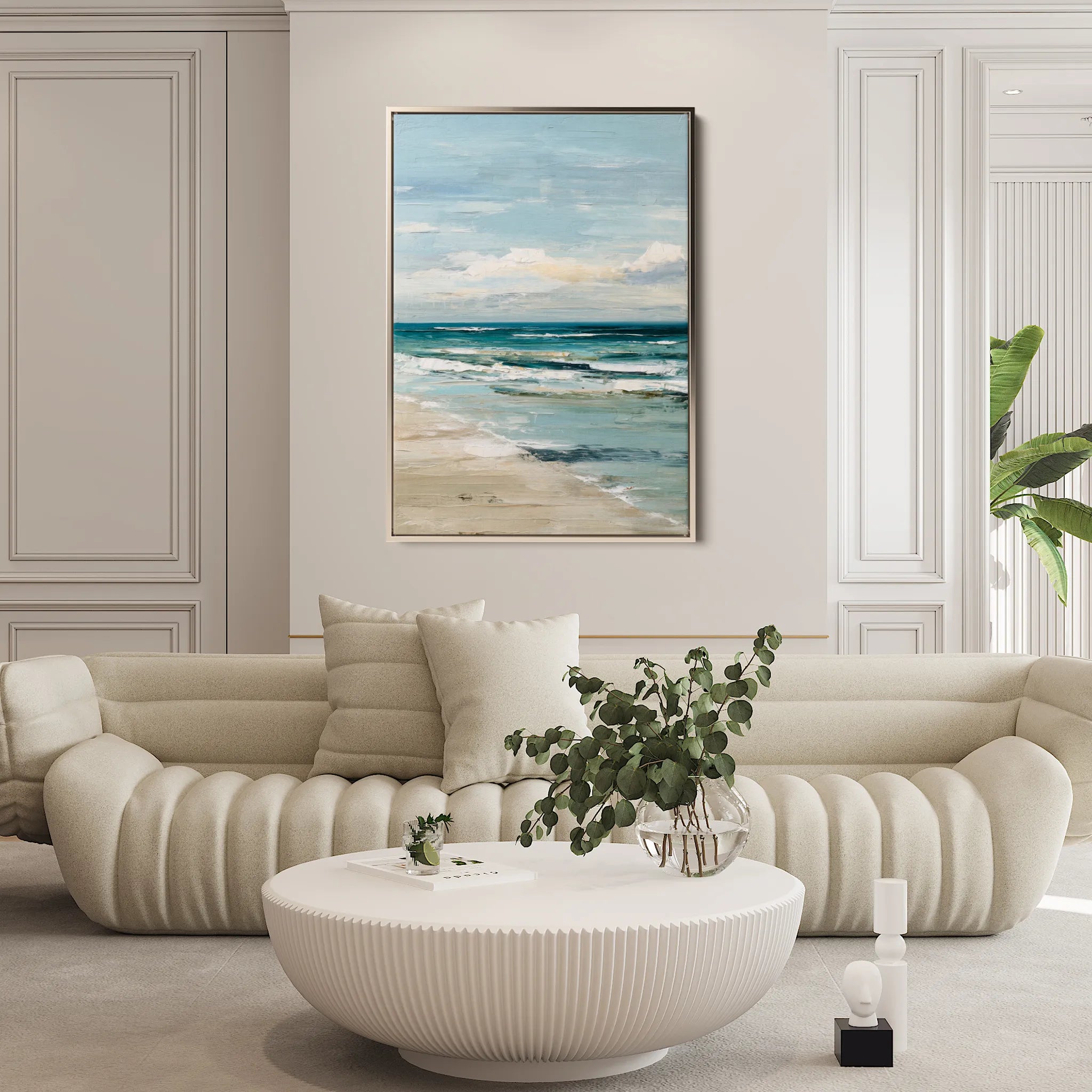 Abstract 1799 Canvas Art 60 x 40 cm / Black