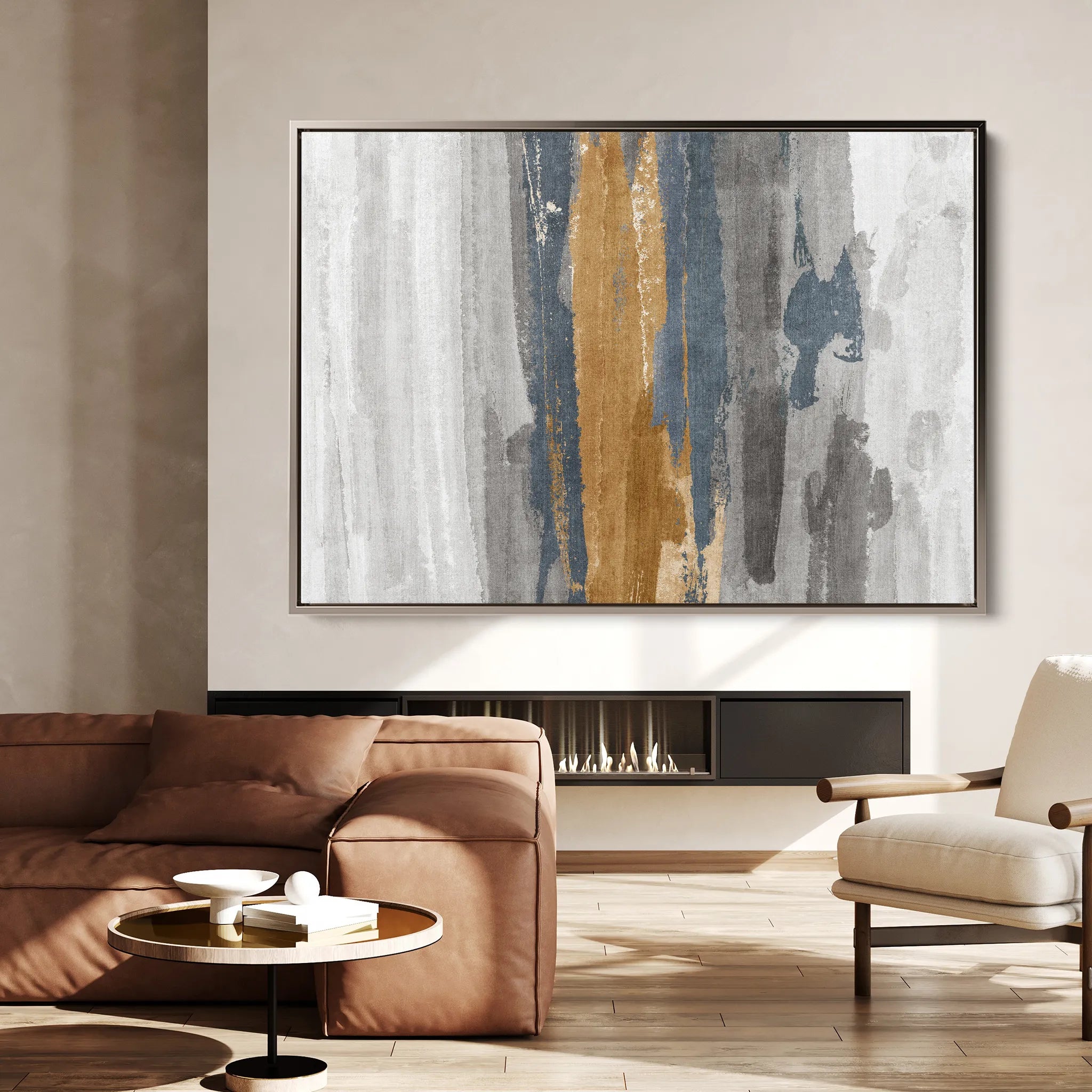 Abstract 180 Canvas Art 60 x 40 cm / Black
