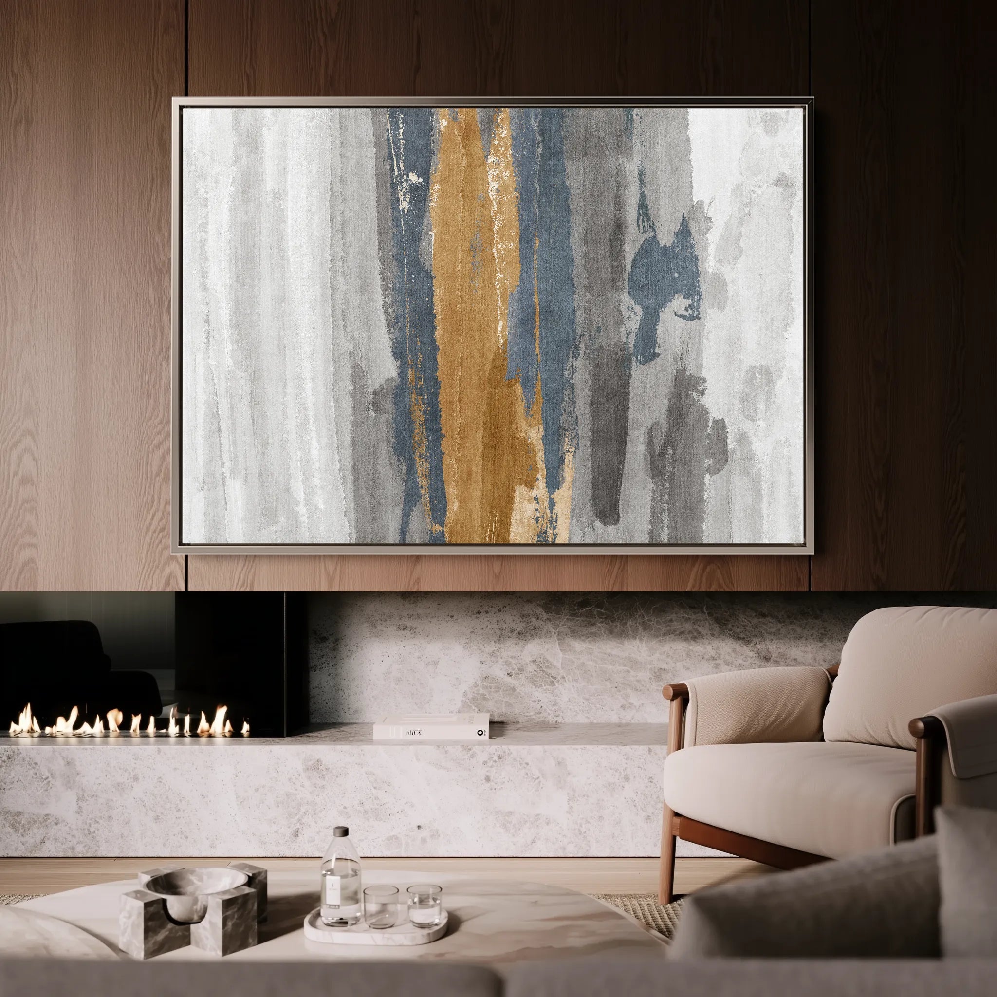 Abstract 180 Canvas Art 60 x 40 cm / Black