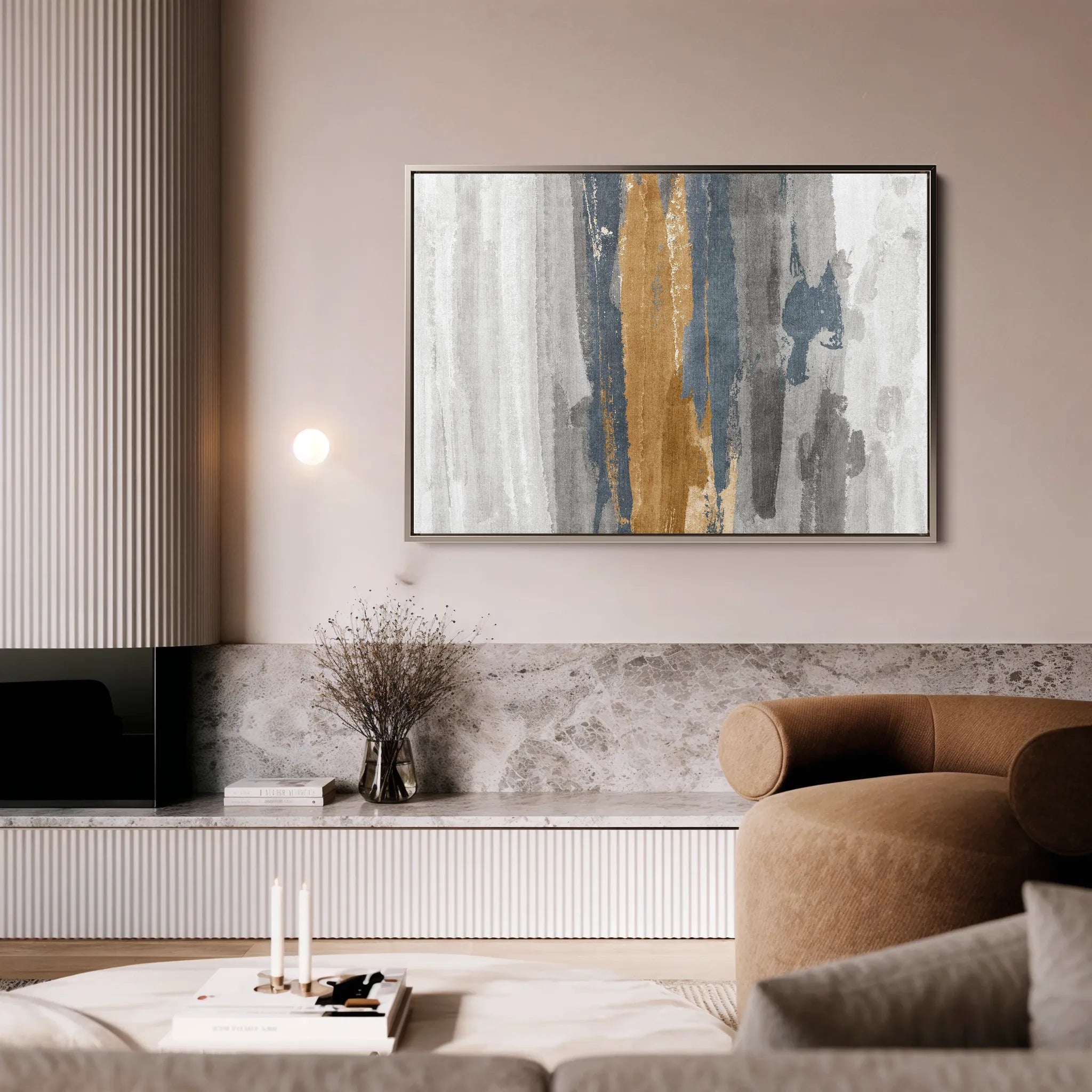 Abstract 180 Canvas Art 60 x 40 cm / Black