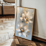 Floral 180 Canvas Art 60 x 40 cm / Black