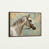 Horses 180 Canvas Art 60 x 40 cm / Black