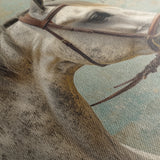 Horses 180 Canvas Art 60 x 40 cm / Black