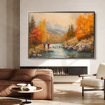 Landscape 180 Canvas Art 60 x 40 cm / Black