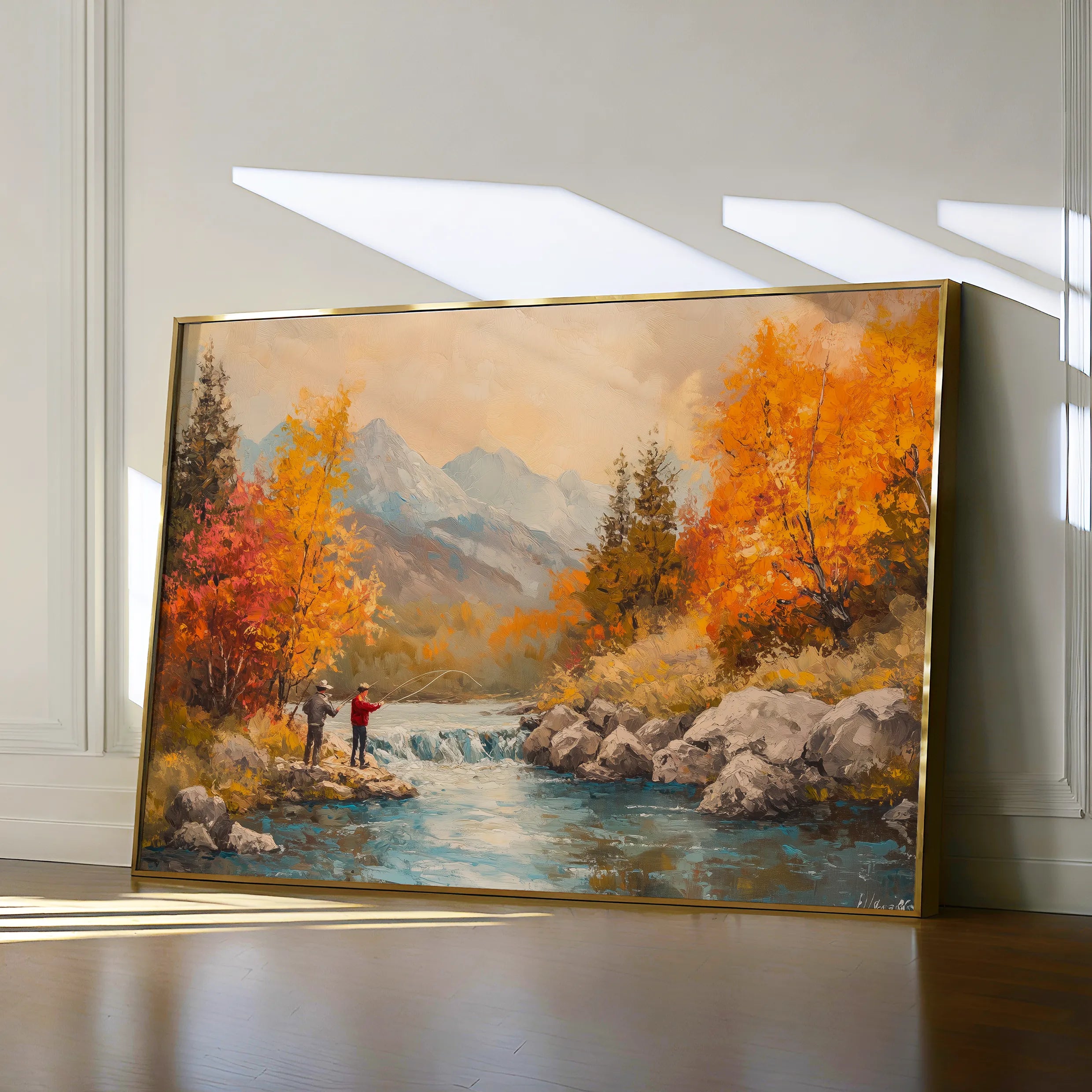 Landscape 180 Canvas Art 60 x 40 cm / Black