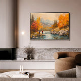 Landscape 180 Canvas Art 60 x 40 cm / Black