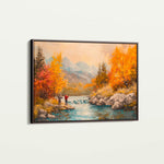 Landscape 180 Canvas Art 60 x 40 cm / Black