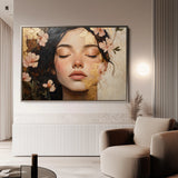 Portrait 180 Canvas Art 60 x 40 cm / Black