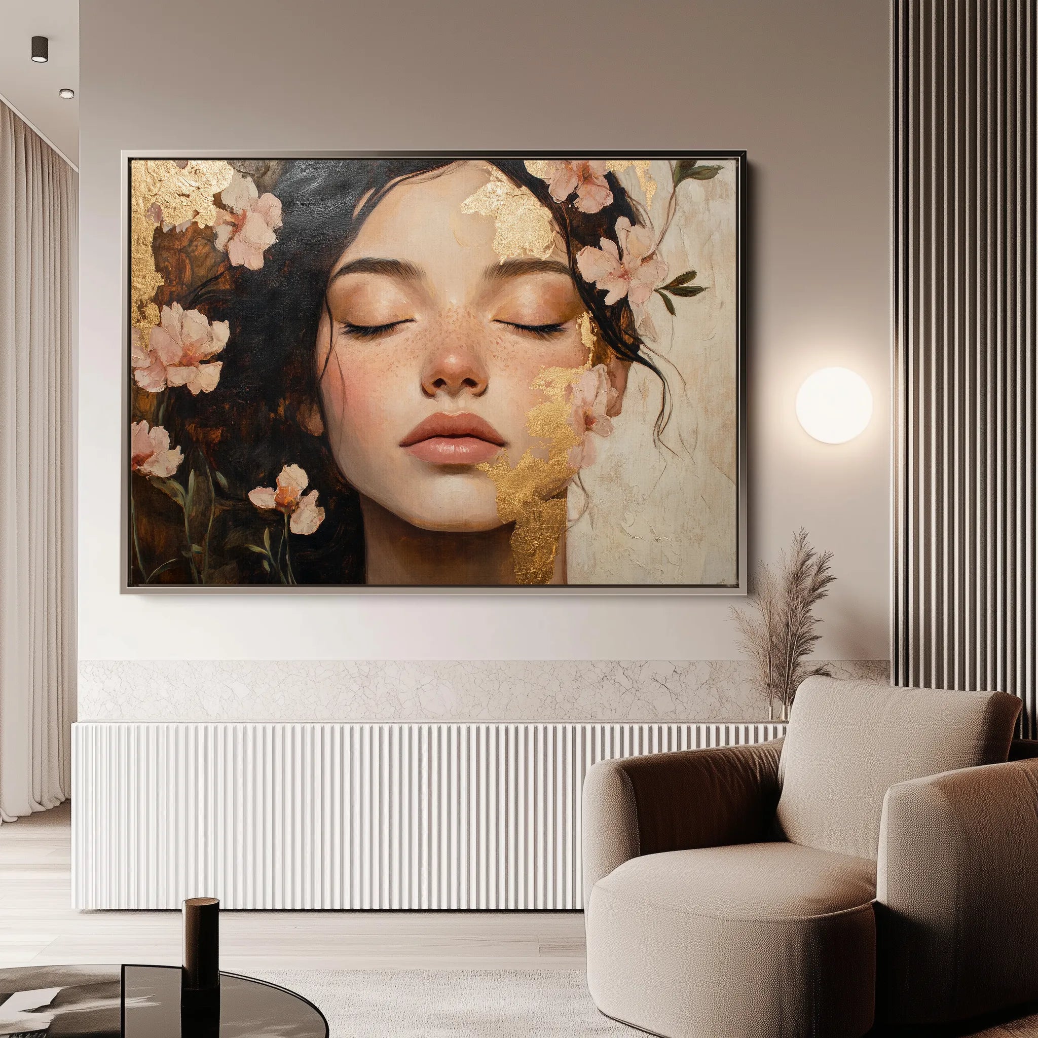 Portrait 180 Canvas Art 60 x 40 cm / Black
