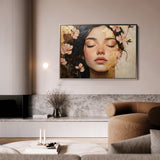 Portrait 180 Canvas Art 60 x 40 cm / Black