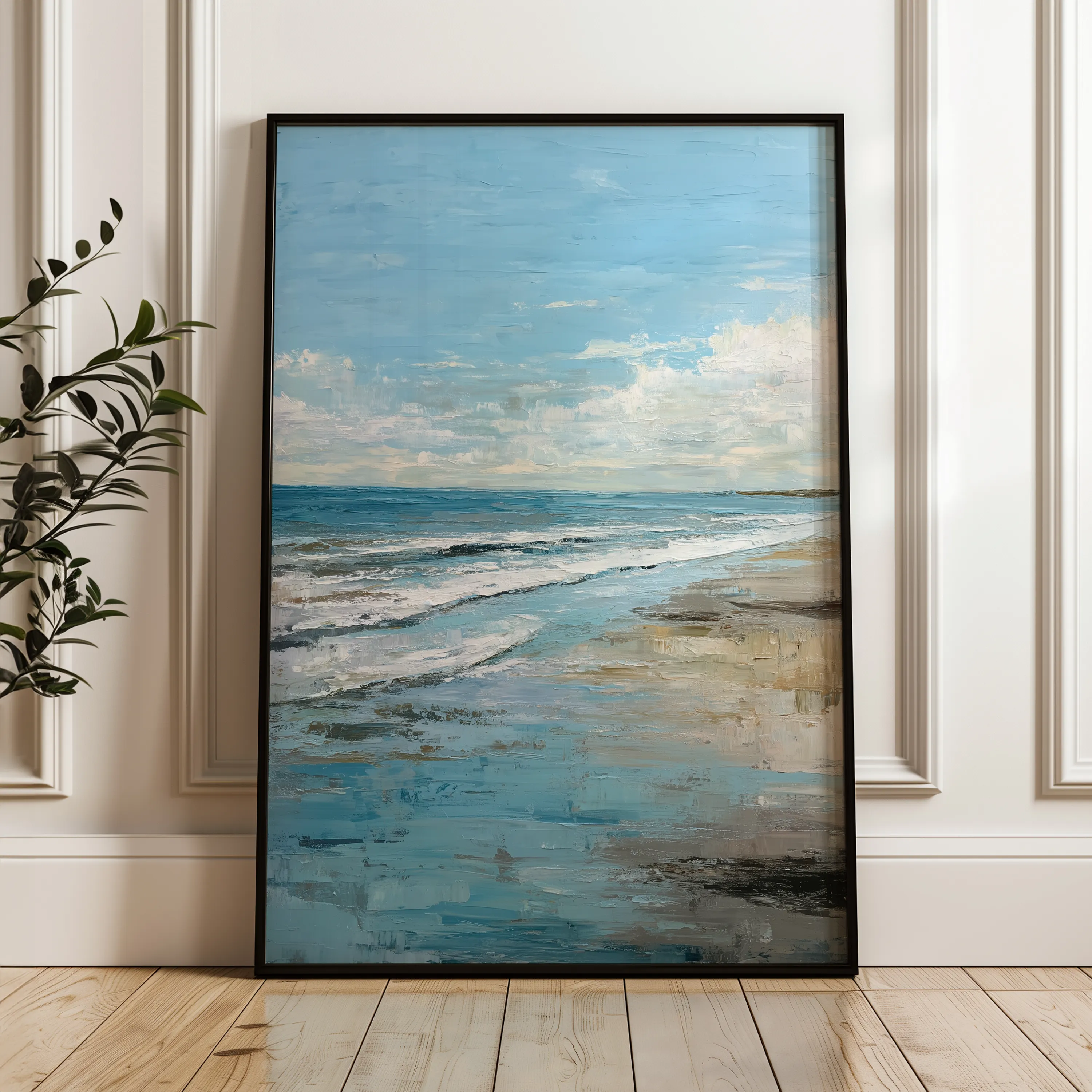 Abstract 1800 Canvas Art 60 x 40 cm / Black