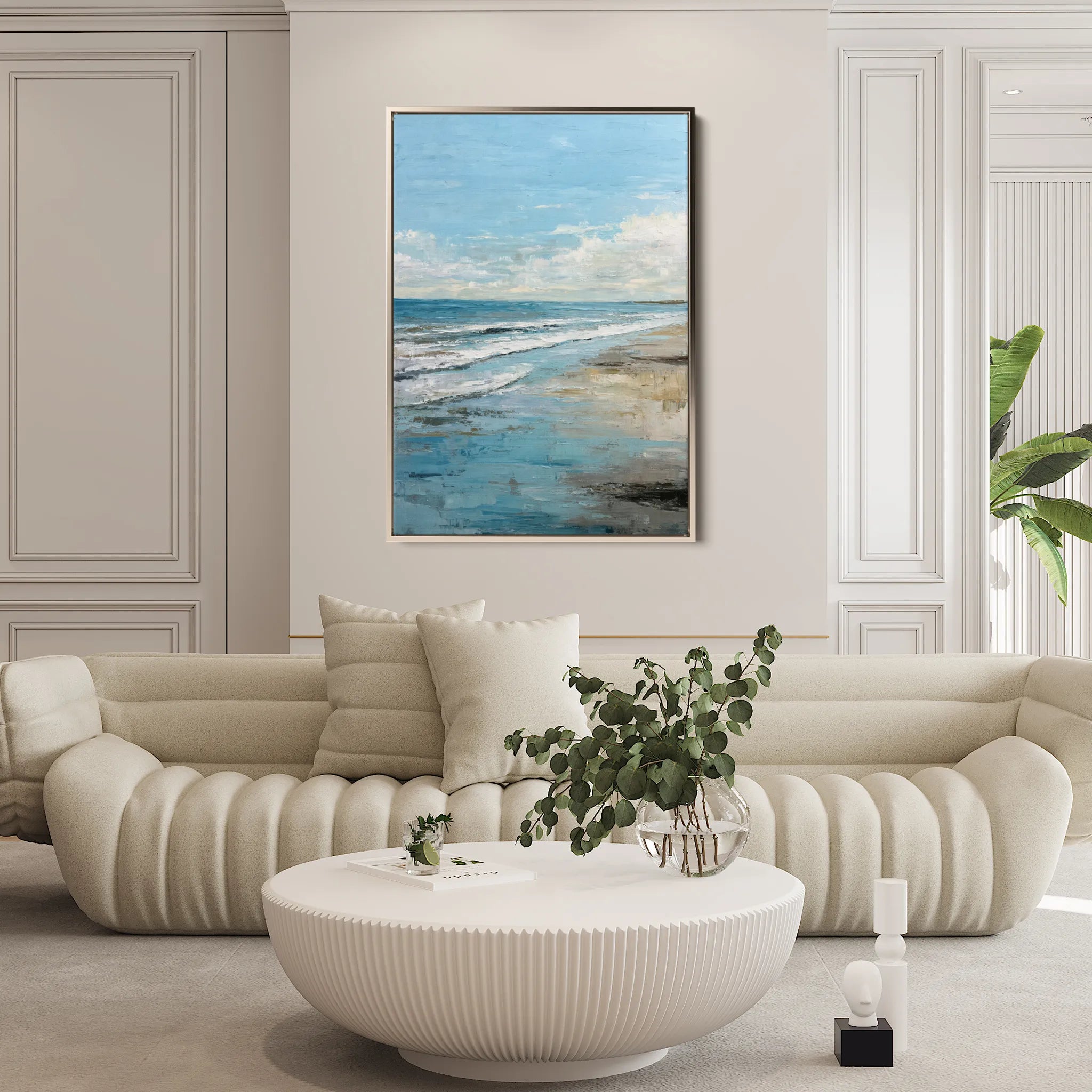 Abstract 1800 Canvas Art 60 x 40 cm / Black
