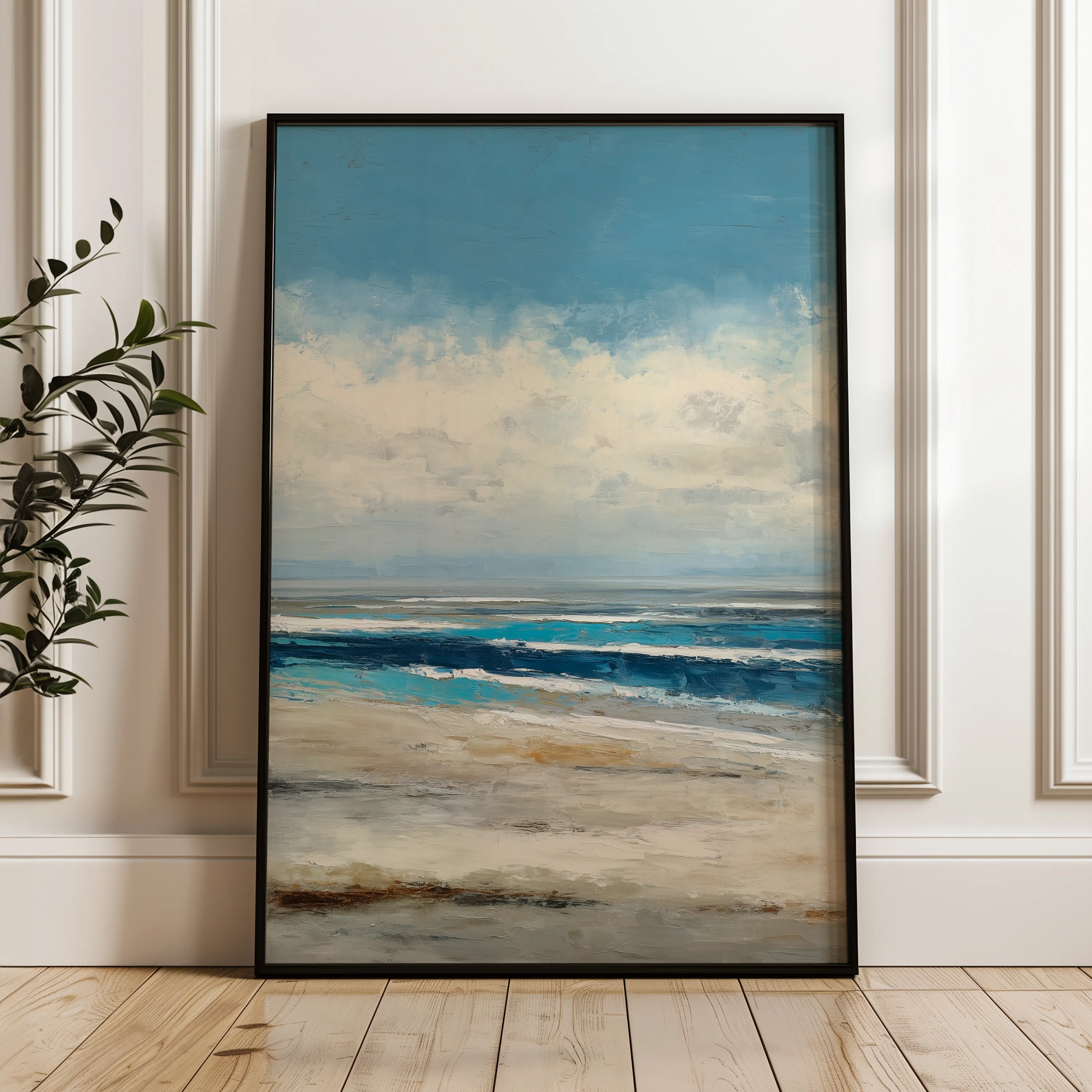 Abstract 1801 Canvas Art 60 x 40 cm / Black