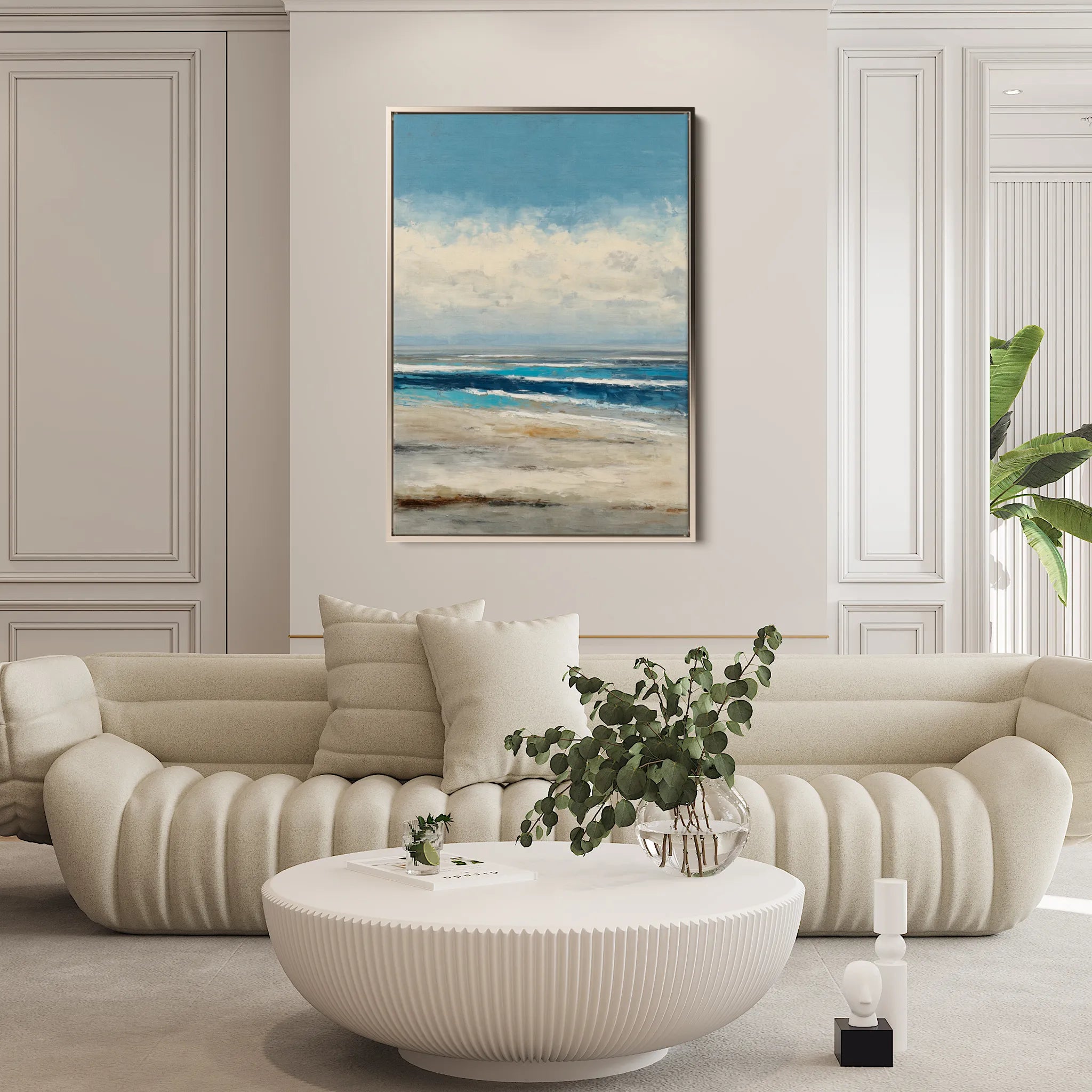 Abstract 1801 Canvas Art 60 x 40 cm / Black