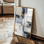 Abstract 1803 Canvas Art 60 x 40 cm / Black