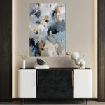 Abstract 1804 Canvas Art 60 x 40 cm / Black
