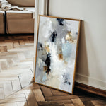 Abstract 1805 Canvas Art 60 x 40 cm / Black