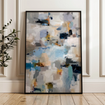 Abstract 1806 Canvas Art 60 x 40 cm / Black
