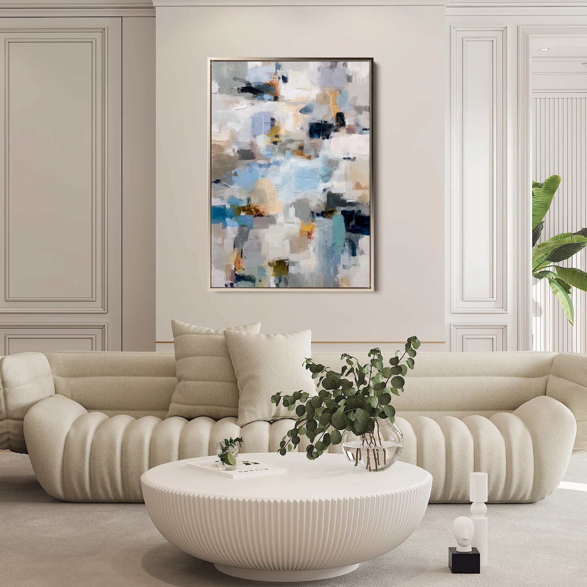 Abstract 1806 Canvas Art 60 x 40 cm / Black