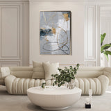 Abstract 1807 Canvas Art 60 x 40 cm / Black