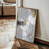 Abstract 1807 Canvas Art 60 x 40 cm / Black