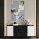Abstract 1807 Canvas Art 60 x 40 cm / Black