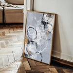 Abstract 1808 Canvas Art 60 x 40 cm / Black