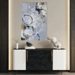 Abstract 1808 Canvas Art 60 x 40 cm / Black