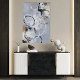 Abstract 1808 Canvas Art 60 x 40 cm / Black