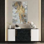 Abstract 1809 Canvas Art 60 x 40 cm / Black