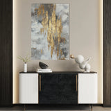 Abstract 1809 Canvas Art 60 x 40 cm / Black