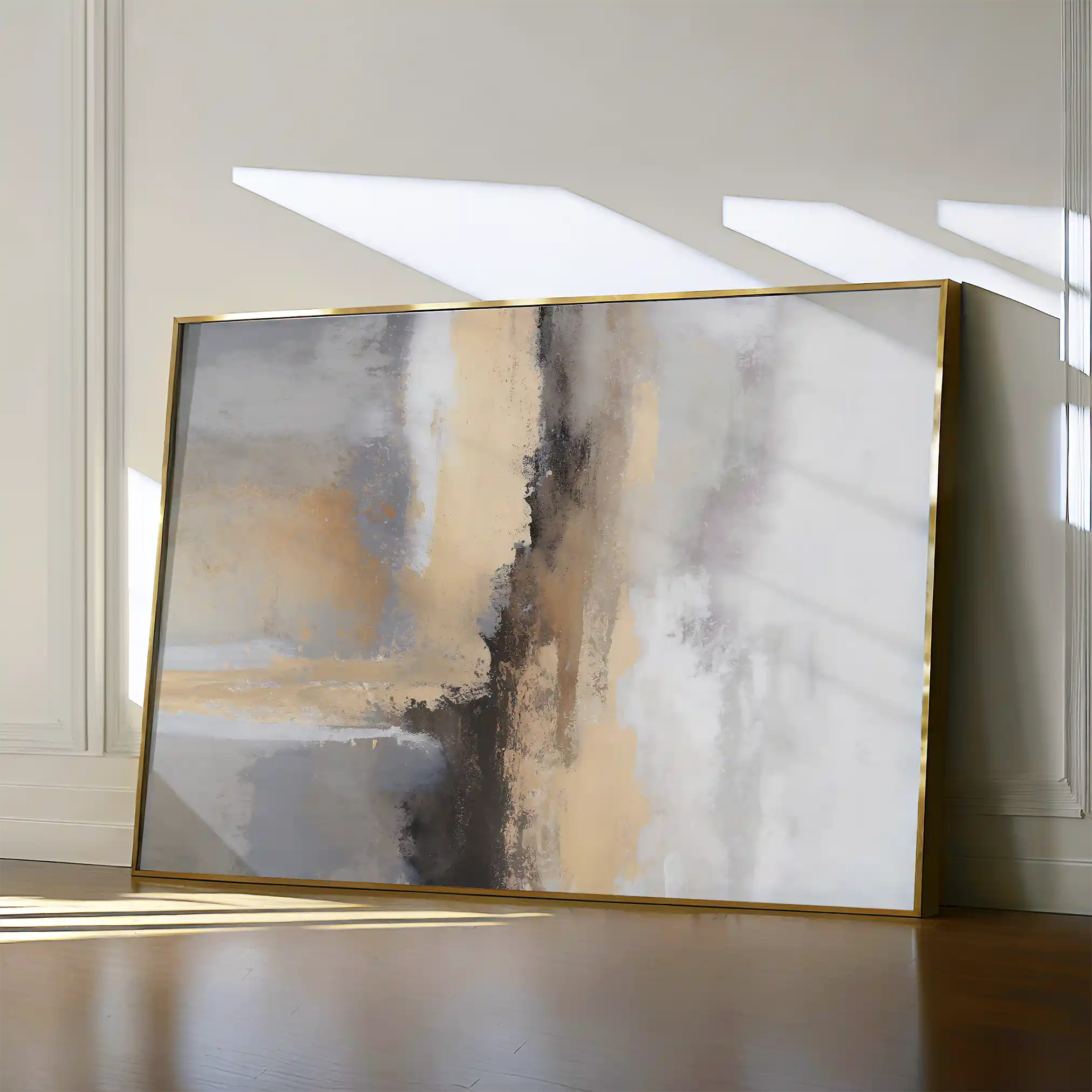 Abstract 181 Canvas Art 60 x 40 cm / Black