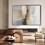 Abstract 181 Canvas Art 60 x 40 cm / Black