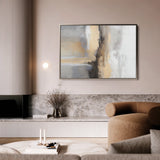 Abstract 181 Canvas Art 60 x 40 cm / Black