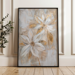 Floral 181 Canvas Art 60 x 40 cm / Black
