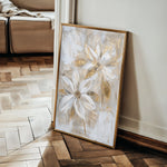 Floral 181 Canvas Art 60 x 40 cm / Black