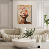 Portrait 181 Canvas Art 60 x 40 cm / Black