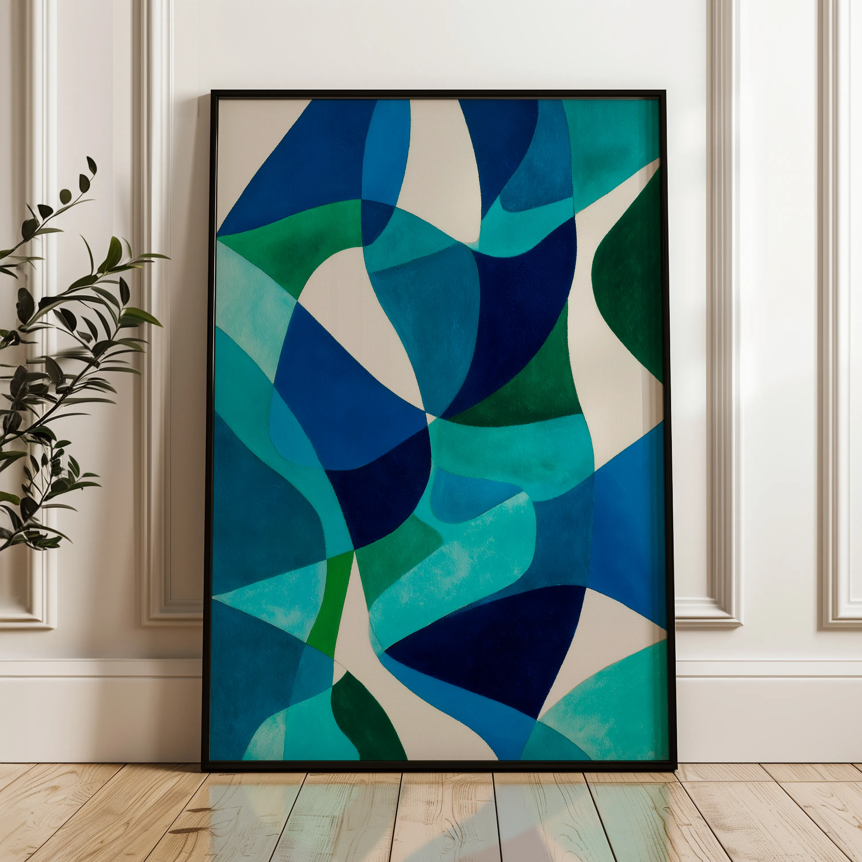 Abstract 1810 Canvas Art 60 x 40 cm / Black