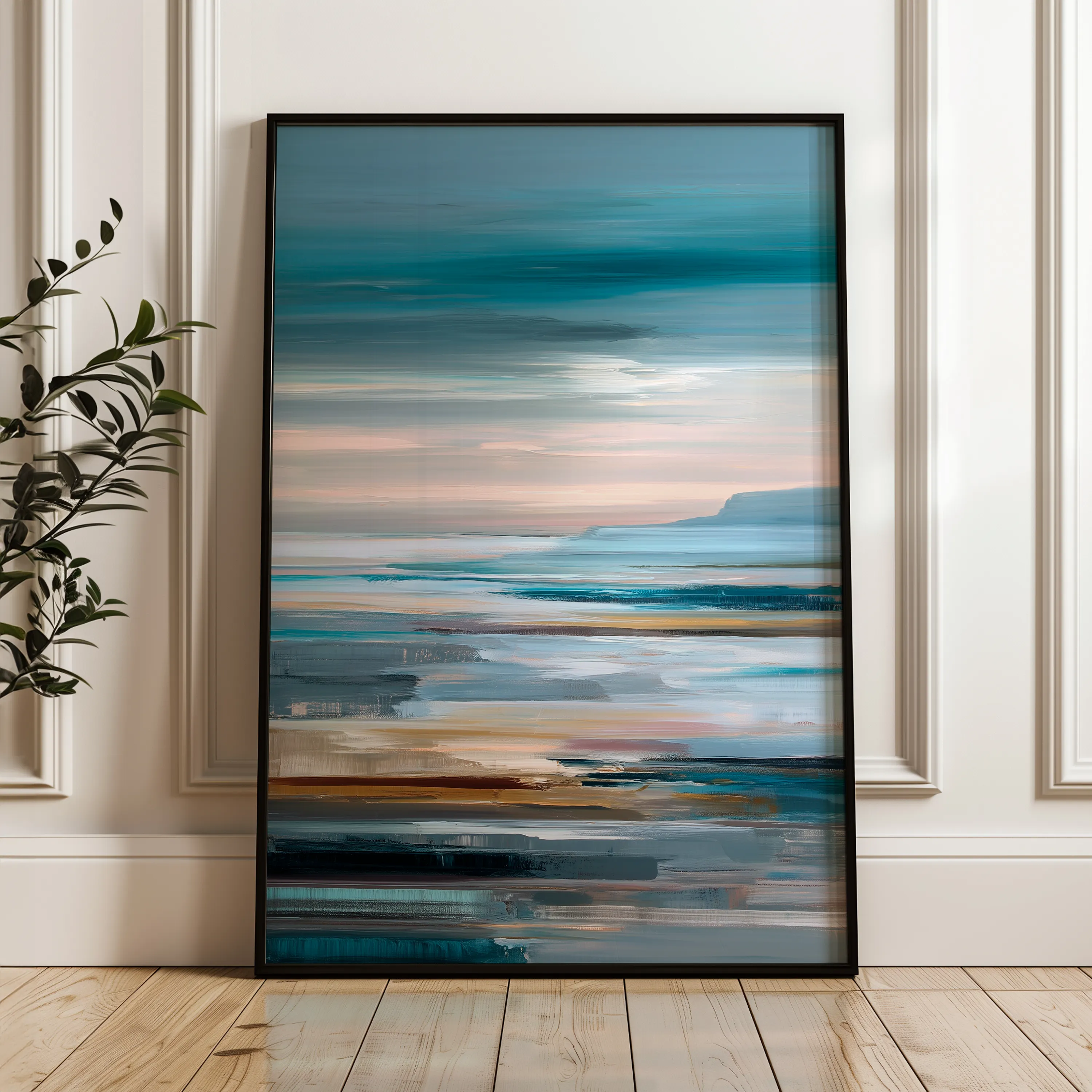 Abstract 1812 Canvas Art 60 x 40 cm / Black