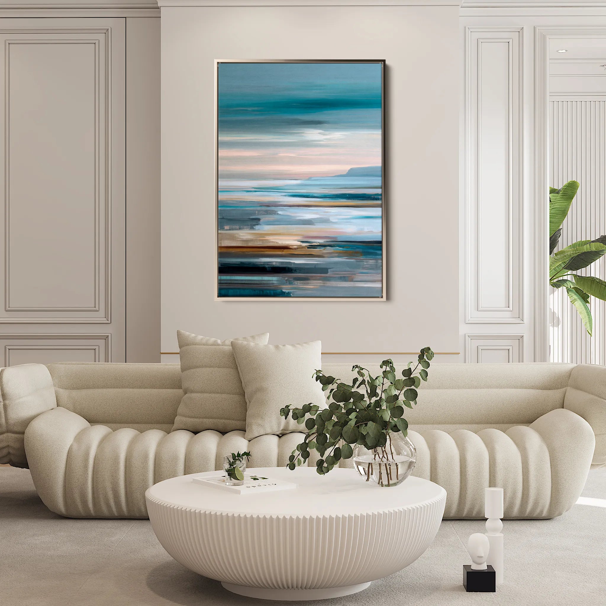 Abstract 1812 Canvas Art 60 x 40 cm / Black