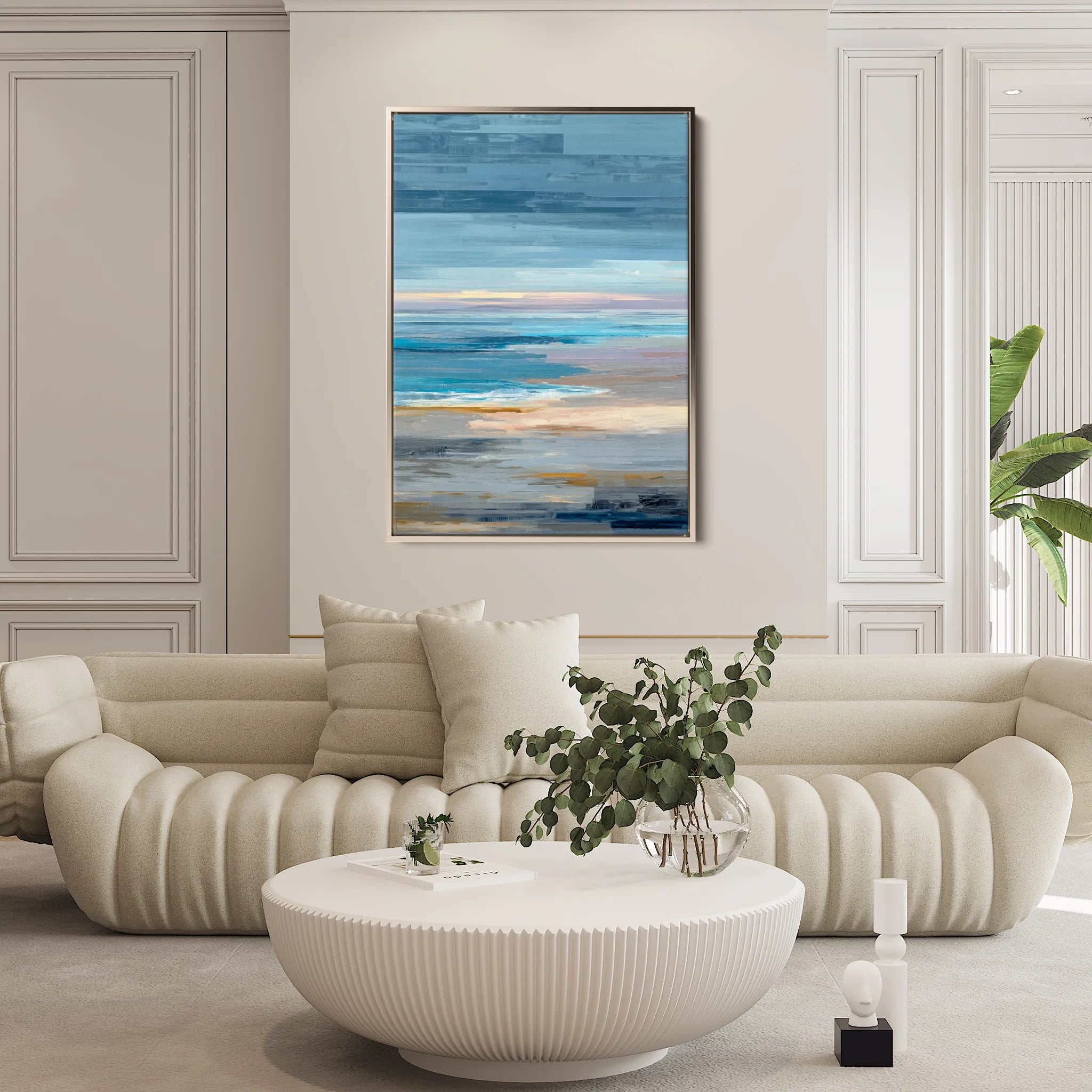 Abstract 1814 Canvas Art 60 x 40 cm / Black