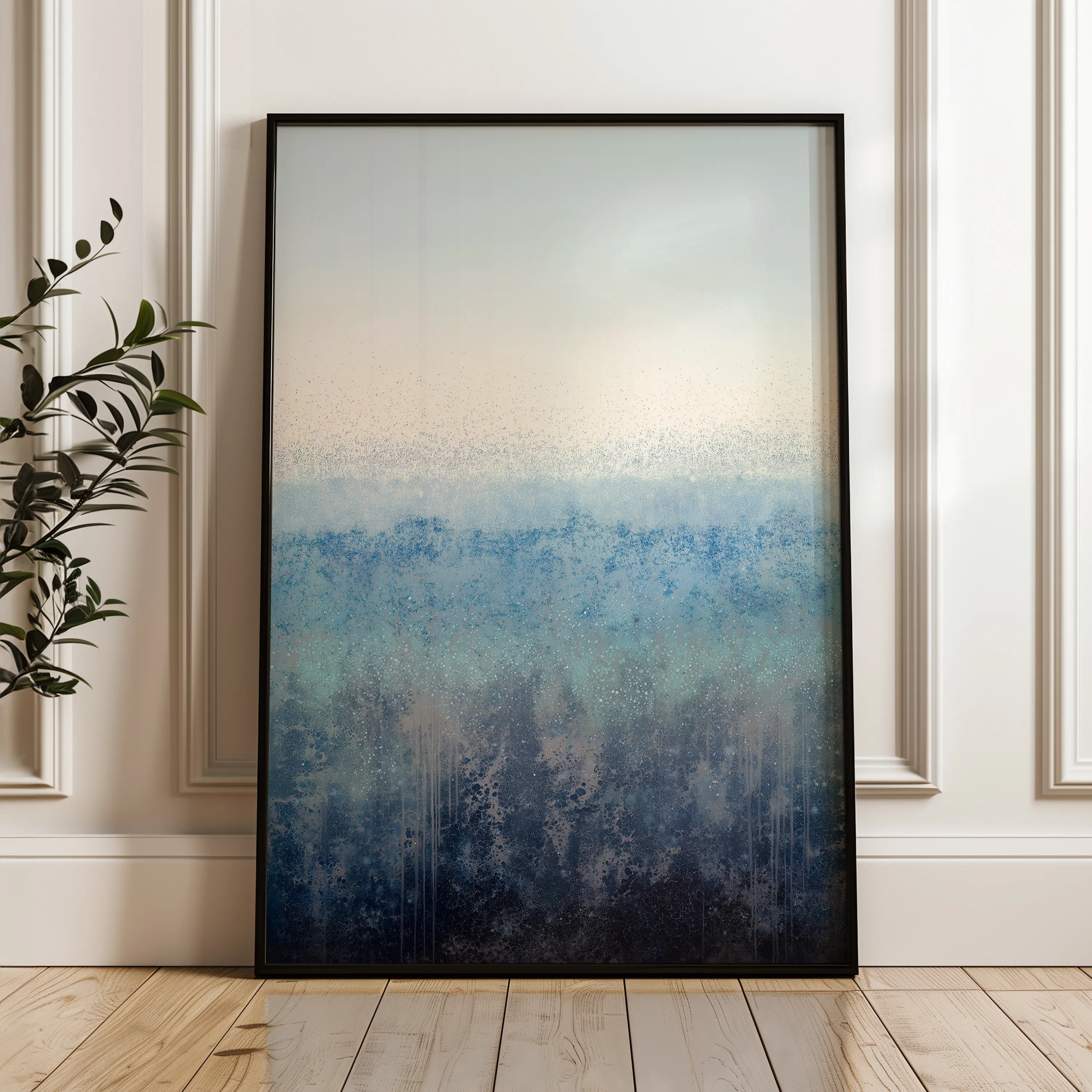 Abstract 1816 Canvas Art 60 x 40 cm / Black