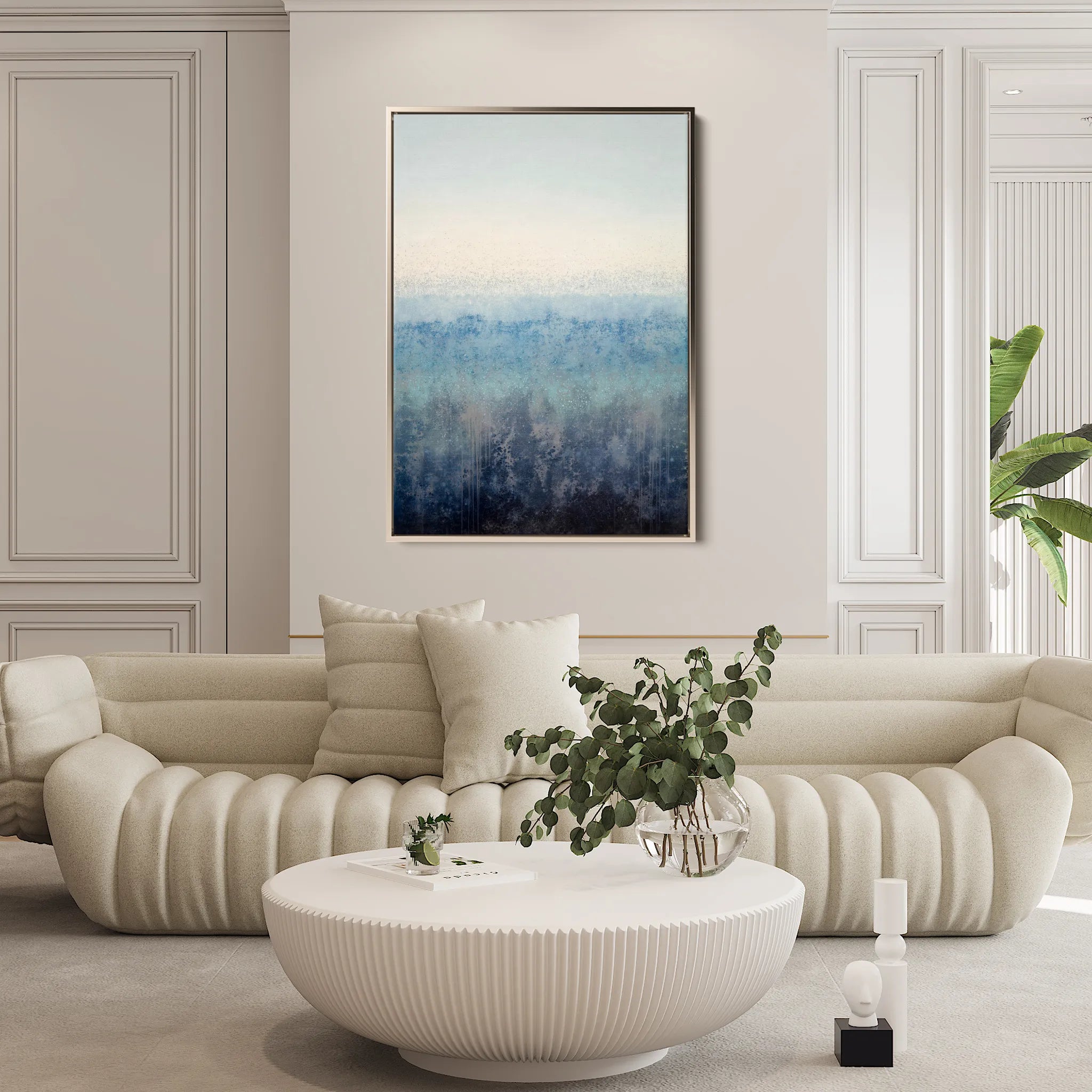 Abstract 1816 Canvas Art 60 x 40 cm / Black