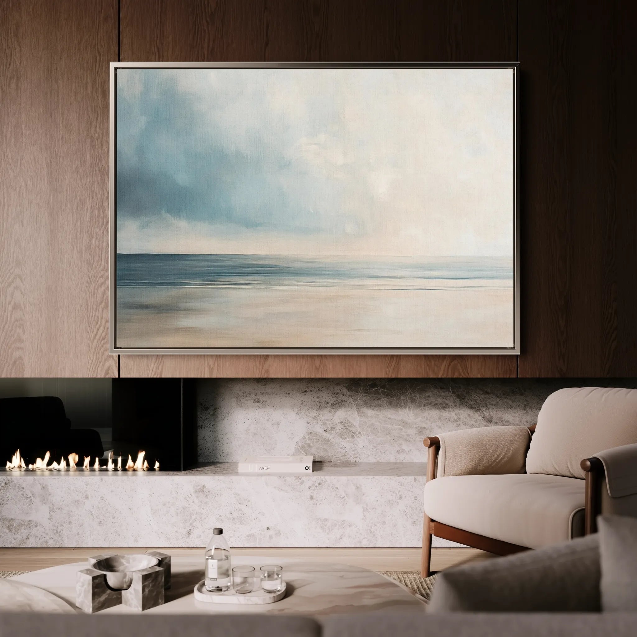 Abstract 1817 Canvas Art 60 x 40 cm / Black