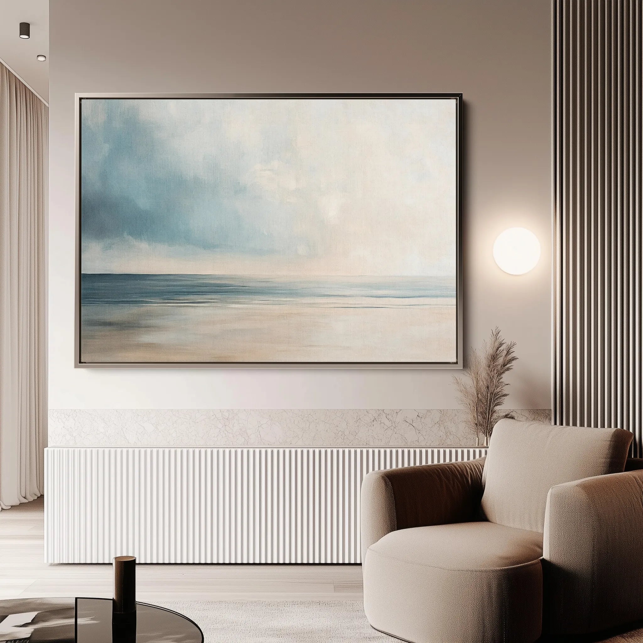 Abstract 1817 Canvas Art 60 x 40 cm / Black